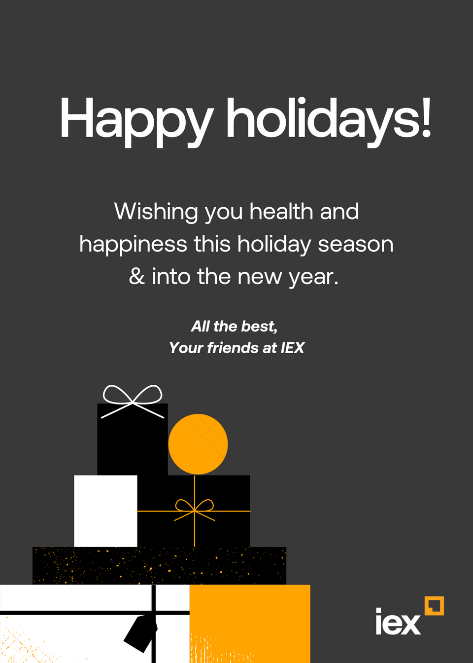 Best Wishes for a Happy Holiday Season - Employee version
