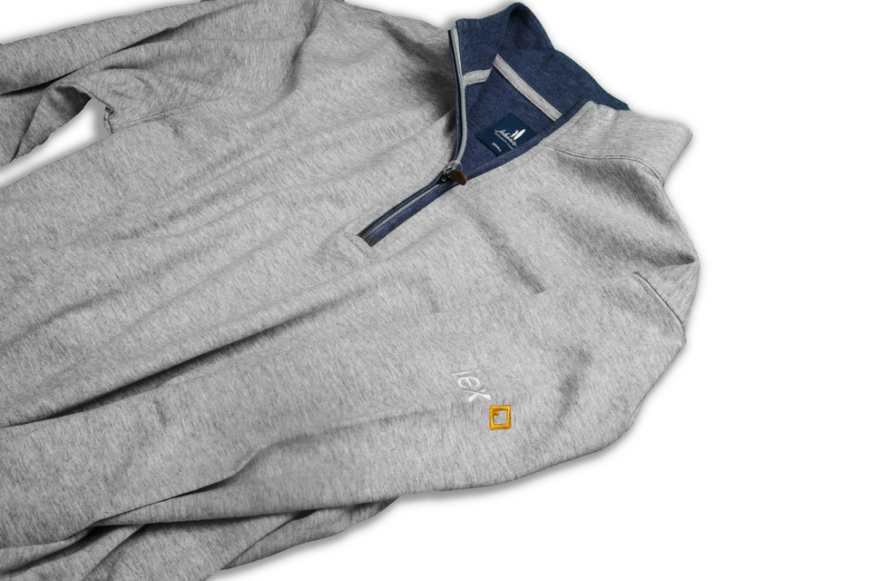Johnnie-O Quarter Zip Grey